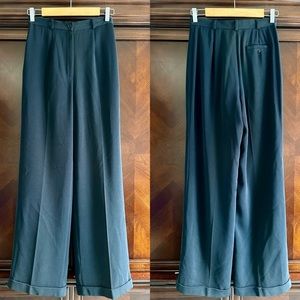 Lauren- Ralph Lauren Vintage High Waisted Trousers Dark Navy Blue